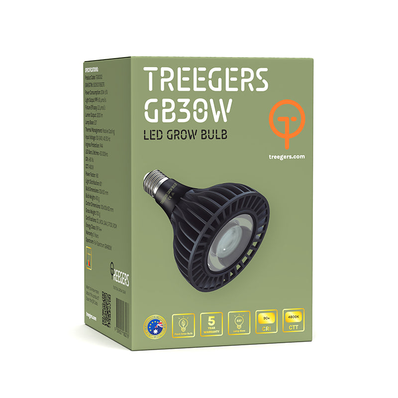 Treegers GB30W LED Grow Bulb - 2.2 μmol/J