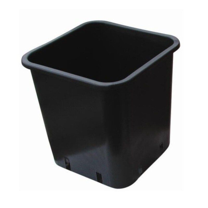 Pot carré en plastique 14 litres - 28x28x28.3cm